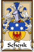 German Coat of Arms Wappen Bookplate  for Schenk
