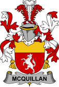 Irish Coat of Arms for Quillan or McQuillan