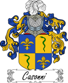 Araldica Italiana Coat of arms used by the Italian family Casonni