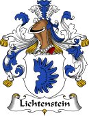German Wappen Coat of Arms for Lichtenstein