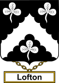 English Coat of Arms Shield Badge for Lofton