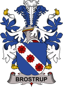 Coat of arms used by the Danish family Brostrup