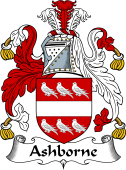 English Coat of Arms for the family Ashborne