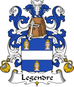 Coat of Arms from France for Legendre (Gendre le)