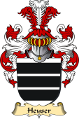 v.23 Coat of Family Arms from Germany for Heuser