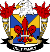 Coat of arms used by the Bult family in the United States of America