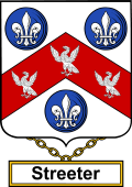 English Coat of Arms Shield Badge for Streeter