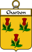 French Coat of Arms Badge for Chardon