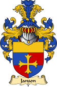 English Coat of Arms (v.23) for the family Janson