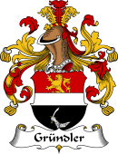 German Wappen Coat of Arms for Gründler