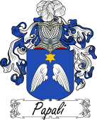 Araldica Italiana Coat of arms used by the Italian family Papali