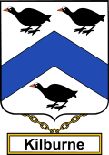 English Coat of Arms Shield Badge for Kilburne or Kilborn