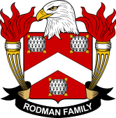 Coat of arms used by the Rodman family in the United States of America