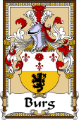 German Coat of Arms Wappen Bookplate  for Burg