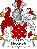 English Coat of Arms for the family Branch (e)