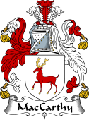 Irish Coat of Arms for MacCarthy or Carty