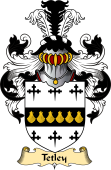 English Coat of Arms (v.23) for the family Tetley or Titley