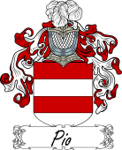 Araldica Italiana Coat of arms used by the Italian family Pio