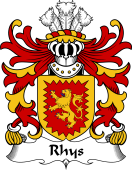 Welsh Coat of Arms for Rhys (AP TEWDWR MAWR)