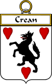 Irish Badge for Crean or O'Crean