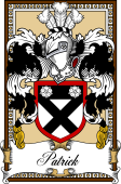 Scottish Coat of Arms Bookplate for Patrick (Ayr)