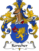 German Wappen Coat of Arms for Kerscher