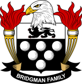 Coat of arms used by the Bridgman family in the United States of America