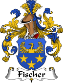 German Wappen Coat of Arms for Fischer