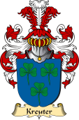 v.23 Coat of Family Arms from Germany for Kreuter