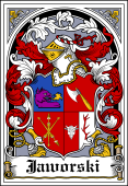 Polish Coat of Arms Bookplate for Jaworski
