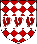 English Family Shield for Cocks or Cocke