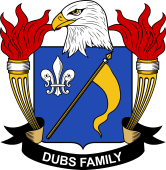Coat of arms used by the Dubs family in the United States of America