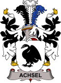 Coat of arms used by the Danish family Achsel or Axel