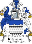 English Coat of Arms for the family Kitchener