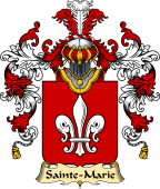 French Family Coat of Arms (v.25) Sainte-Marie