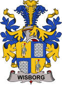 Coat of arms used by the Danish family Wisborg