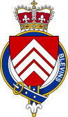 Families of Britain Coat of Arms Badge for: Blevins or Blethin (Wales)