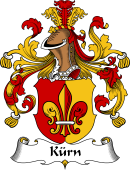 German Wappen Coat of Arms for Kürn