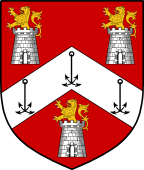 English Family Shield for Priestley or Prestley