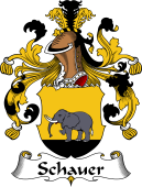 German Wappen Coat of Arms for Schauer