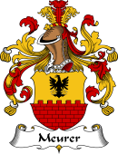 German Wappen Coat of Arms for Meurer