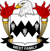 Coat of arms used by the West family in the United States of America