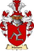 Welsh Family Coat of Arms (v.23) for Manaw (Brenin-King of Man)