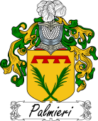 Araldica Italiana Coat of arms used by the Italian family Palmieri