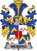 Coat of arms used by the Danish family Weiberg