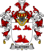 Irish Family Coat of Arms (v.25b) Slattery or O'Slattery
