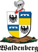 German shield on a mount for Waldenberg