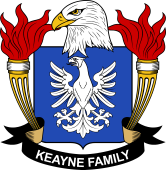 Coat of arms used by the Keayne family in the United States of America