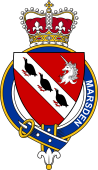 Families of Britain Coat of Arms Badge for: Marsden (England)
