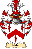 English Coat of Arms (v.23) for the family Hake